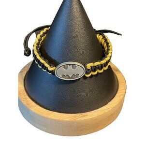 Batman Paracord Bracelet Adjustable Black & Yellow DC Comics